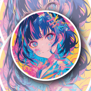 Neon Bloom premium vinyl decal