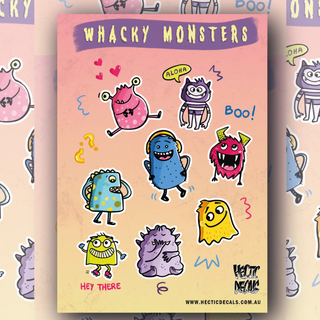 Whacky Monsters Edition #3 Sticker/Decal Sheet