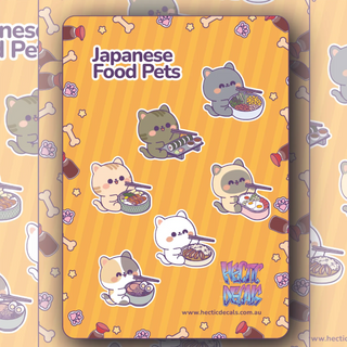 Japanese Food Pets Edition #2 sticker decal sheet