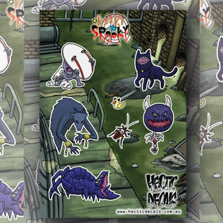Kooky N' Spooky Edition #2 Sticker/Decal Sheet