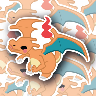 Cute Doodle Charizard Pose #2 decal