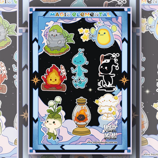 Magic Elemental Sticker/Decal Sheet