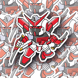 Mini Gundam Warrior 14 Vinyl Decal