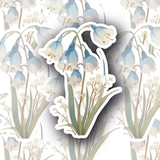 Bluebell whisper floral decal
