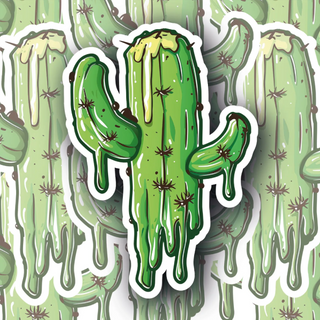 Psycadelic Melting Cactus 3 decal