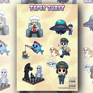 Topsy Turvy Edition #2 Sticker/Decal Sheet