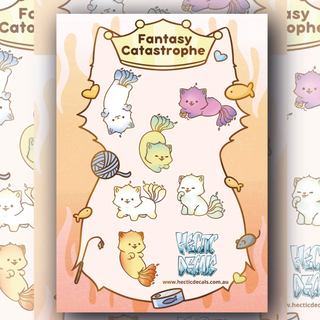 Fantasy Catastrophe Edition #1 sticker decal sheet