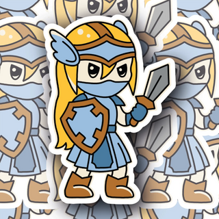 Virgo Warrior Star Sign Decal