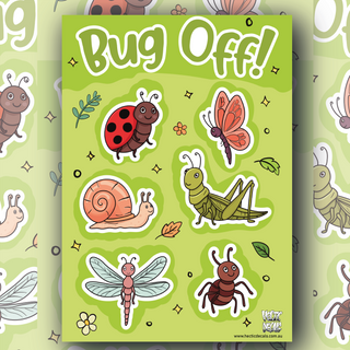Bug Off! Sticker/Decal Sheet