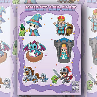 Knight and Slay Edition #2 Sticker/Decal Sheet