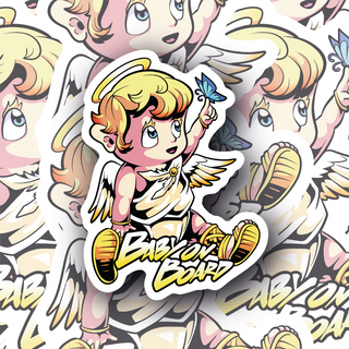 Baby on Board Angel With Butterfly Decal