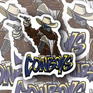 North Queensland Cowboys Cyberpunk Cowboy Mascot decal