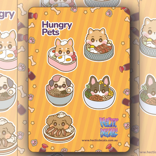 Hungry Pets Edition #1 Sticker/Decal Sheet