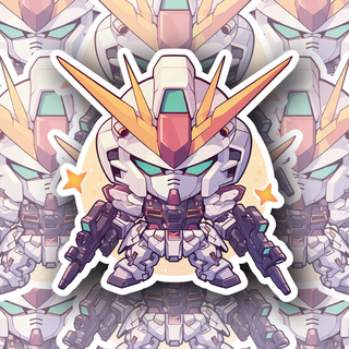 Mini Gundam Warrior 7 Vinyl Decal