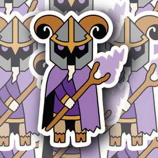 Aries Ram Wizard vinyl decal