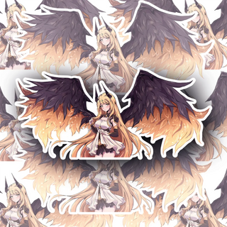 Angelic anime girl Solara decal