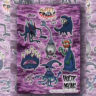 Kooky n' Spooky Edition #4 sticker decal sheet