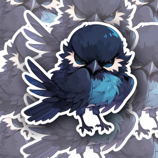 Grumpwing angry bird decal