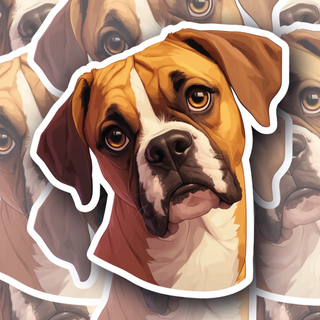Gulliver the Boxer vinyl decal