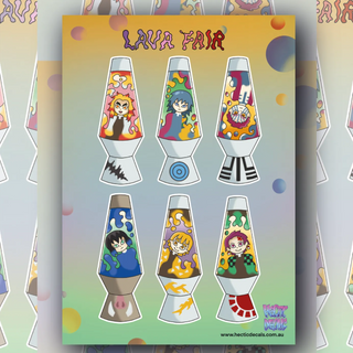Lava Fair Edition #9 sticker decal sheet