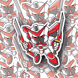 Mini Gundam Warrior 15 Vinyl Decal