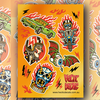 Hectic Neotrad Edition #2 Sticker/Decal Sheet featuring cool designs