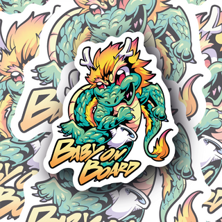 Baby on Board Cheeky Dragon Decal