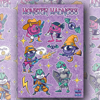 Monster Madness Edition #2 Sticker/Decal Sheet