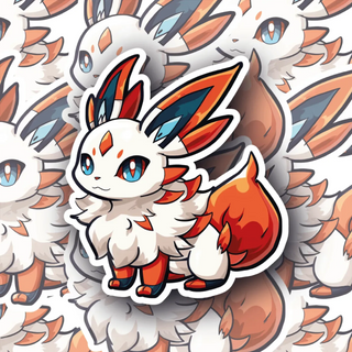 Alolan Vulpix 3 vinyl decal