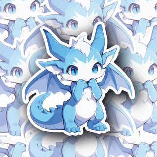 Frostwing the Ice Dragon Premium Vinyl Decal