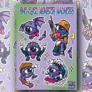 Monster Madness Edition #4 Sticker/Decal Sheet