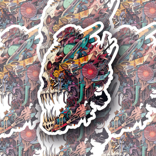 Skull Robot premium vinyl decal
