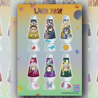 Lava Fair Edition #8 sticker decal sheet