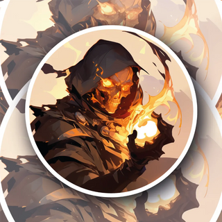 Ashgrim dark fantasy sticker