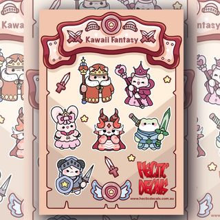 Kawaii Fantasy Edition #4 Sticker/Decal Sheet