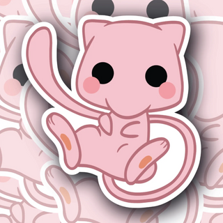 Cute Doodle Mew Pose #2 decal