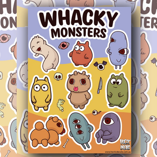 Whacky Monsters Edition #1 Sticker/Decal Sheet
