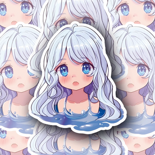 Azure Drop anime character decal