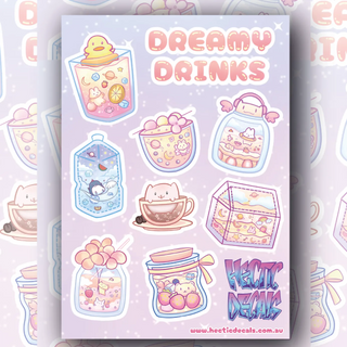 Dreamy Drinks Sticker/Decal Sheet