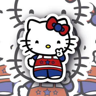 Hello Kitty Cheer Leader fun decal