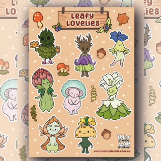Leafy Lovelies Sticker/Decal Sheet