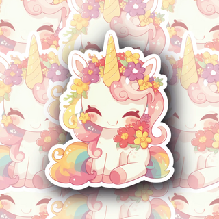 Bubbletwirl Unicorn premium vinyl decal