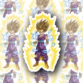 Super Saiyan Gohan Powering Up Premium Vinyl Decal