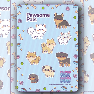 Pawsome Pals Edition #1 Sticker/Decal Sheet