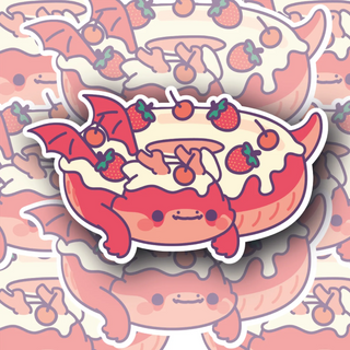 Strawberry Cream Donut Dragon decal