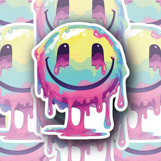 Slimey Smiley Face Edition #12 Decal - Fun Design