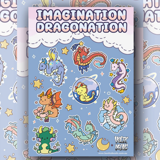 Imagination Dragonation Sticker/Decal Sheet