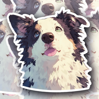 Roger the Border Collie vinyl decal