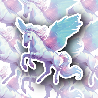 Lunar Gallop Flying Unicorn premium vinyl decal