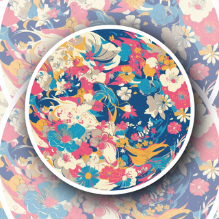 Starpetal Bloom floral sticker
